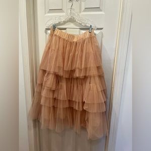 Tulle Midi Skirt